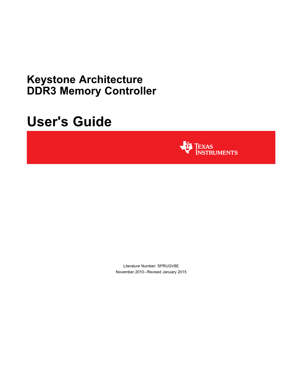 Keystone Architecture DDR3 Memory Controller