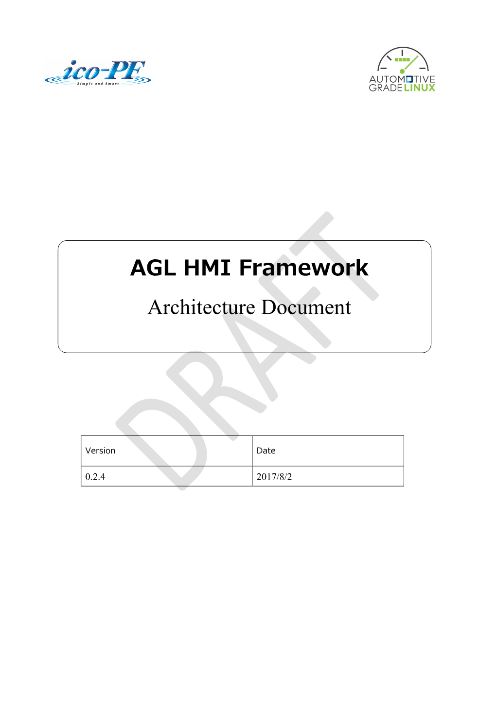 AGL HMI Framework Architecture Document