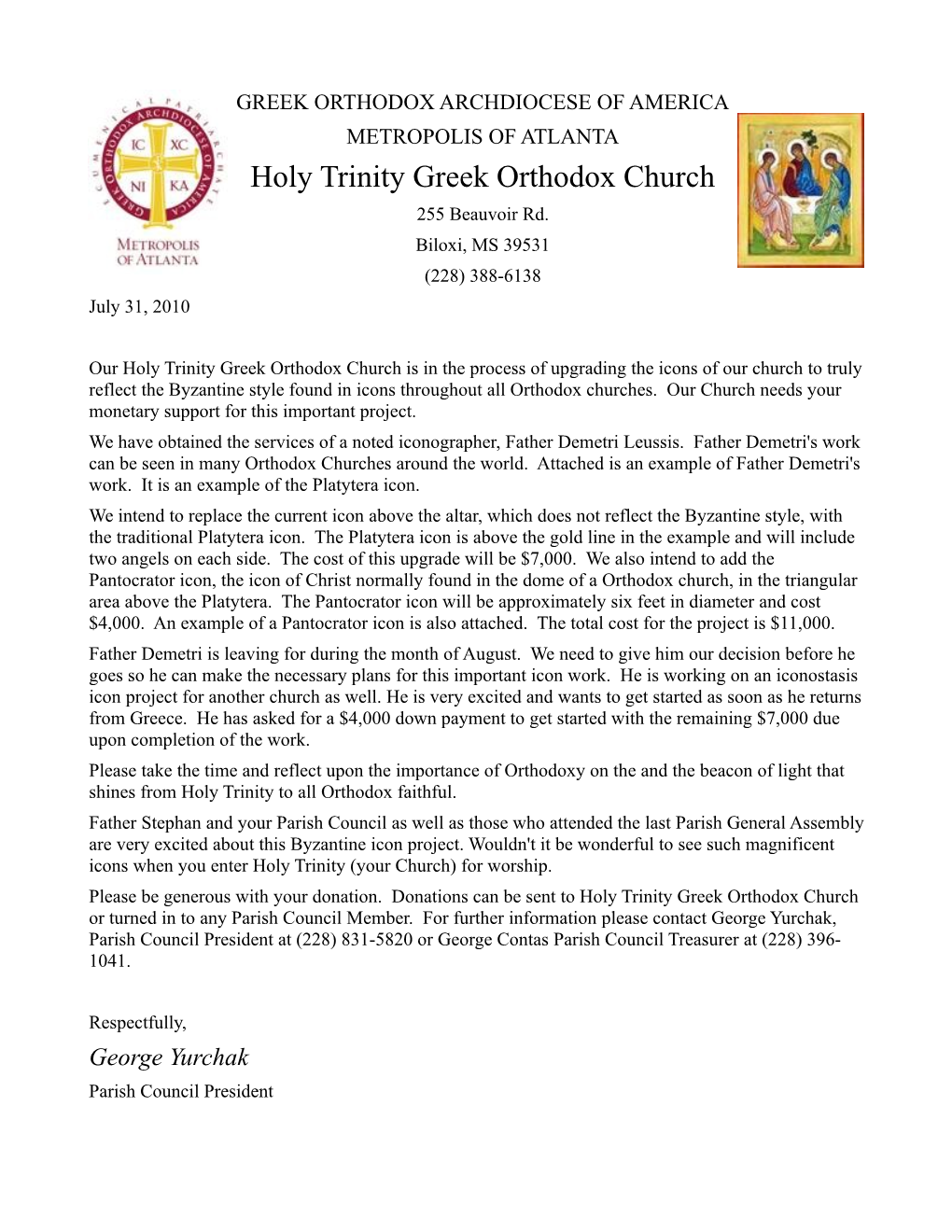 Holy Trinity Greek Orthodox Church, Biloxi, MS