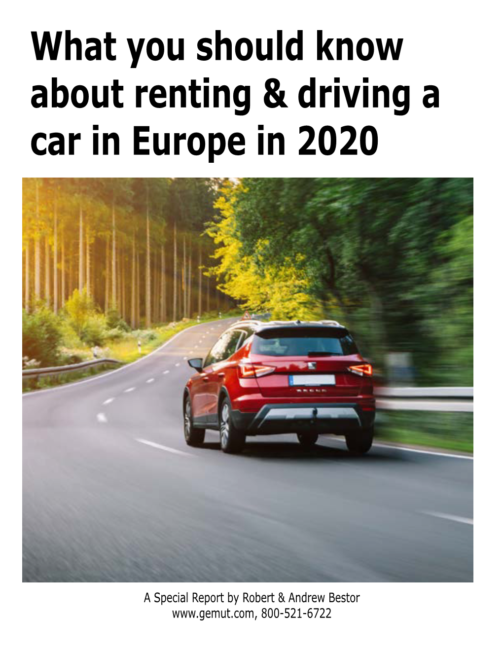 What You Should Know About Renting & Driving a Car in Europe in 2020