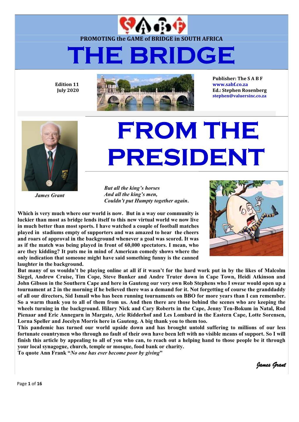 SABF Newsletter