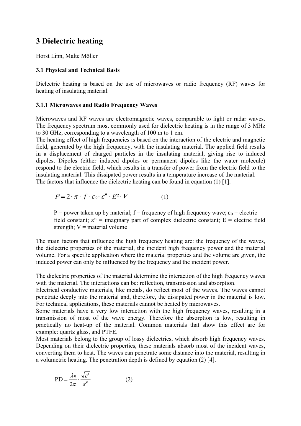 Dielectric Heating