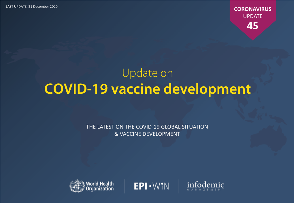 COVID-19 Vaccine Development