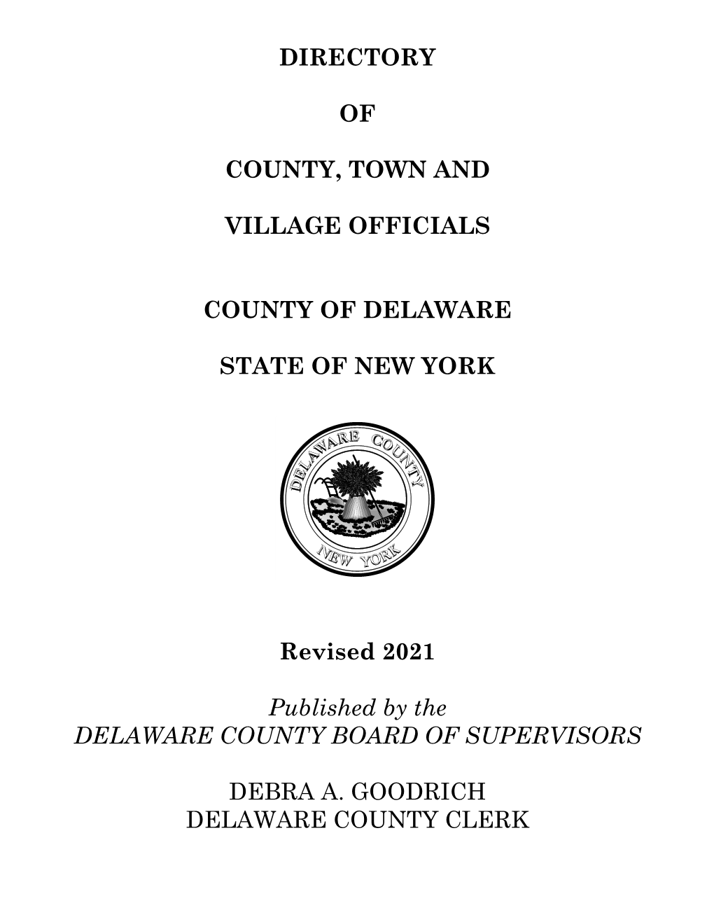 2021 Delaware County Directory