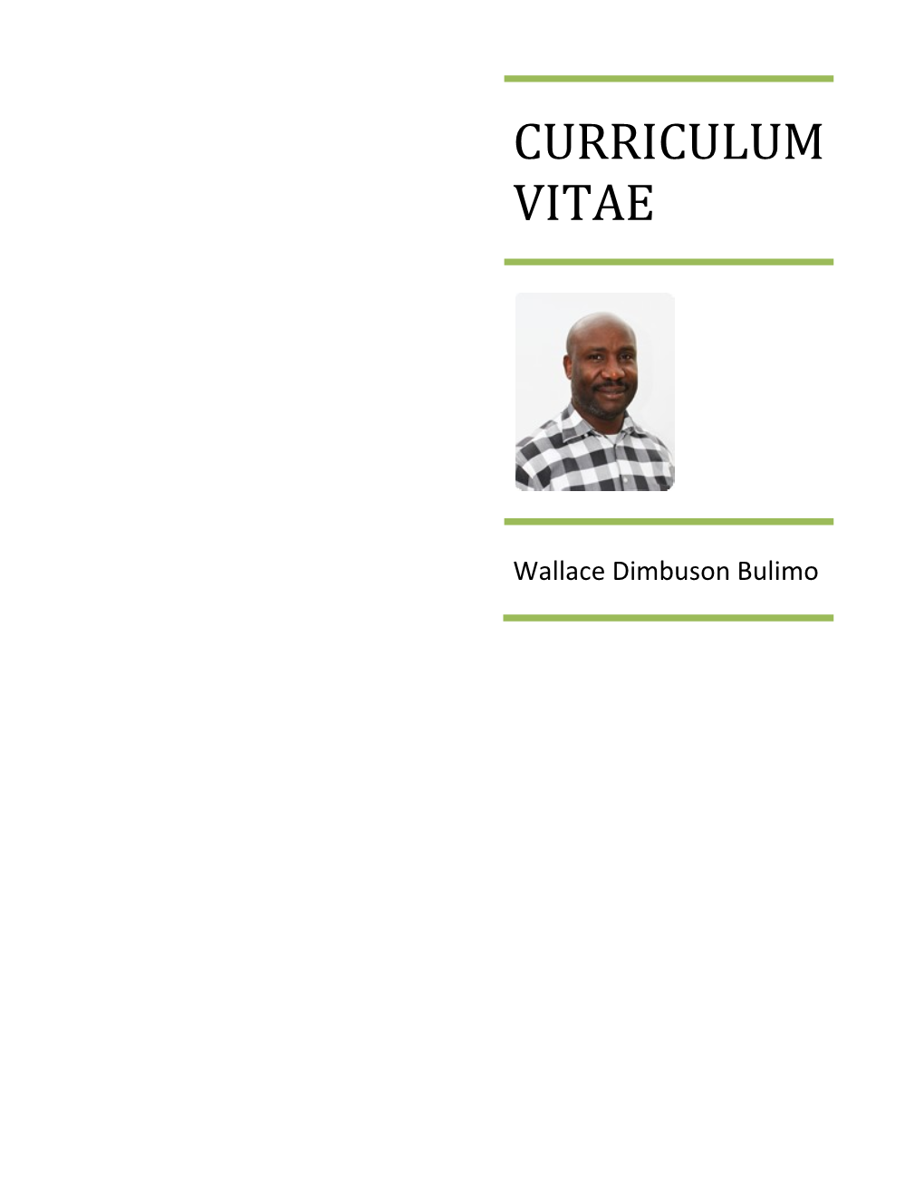 Curriculum Vitae