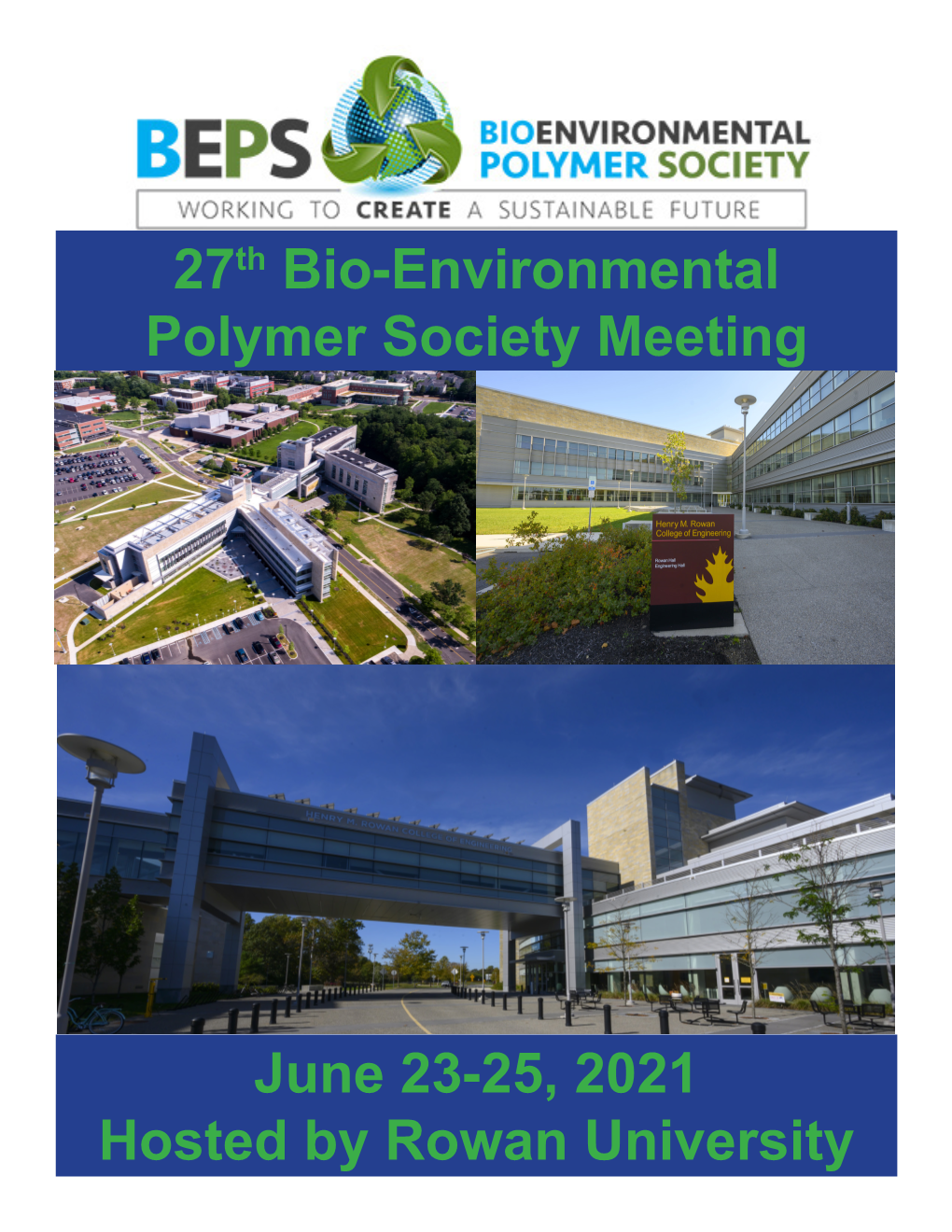 27Th Bio-Environmental Polymer Society Meeting June 23-25, 2021