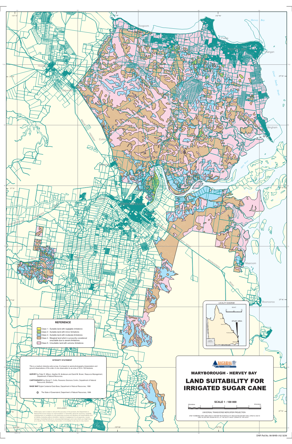 Maryborough-Hervey Bay Land Suitability for Irrigated Sugar Cane