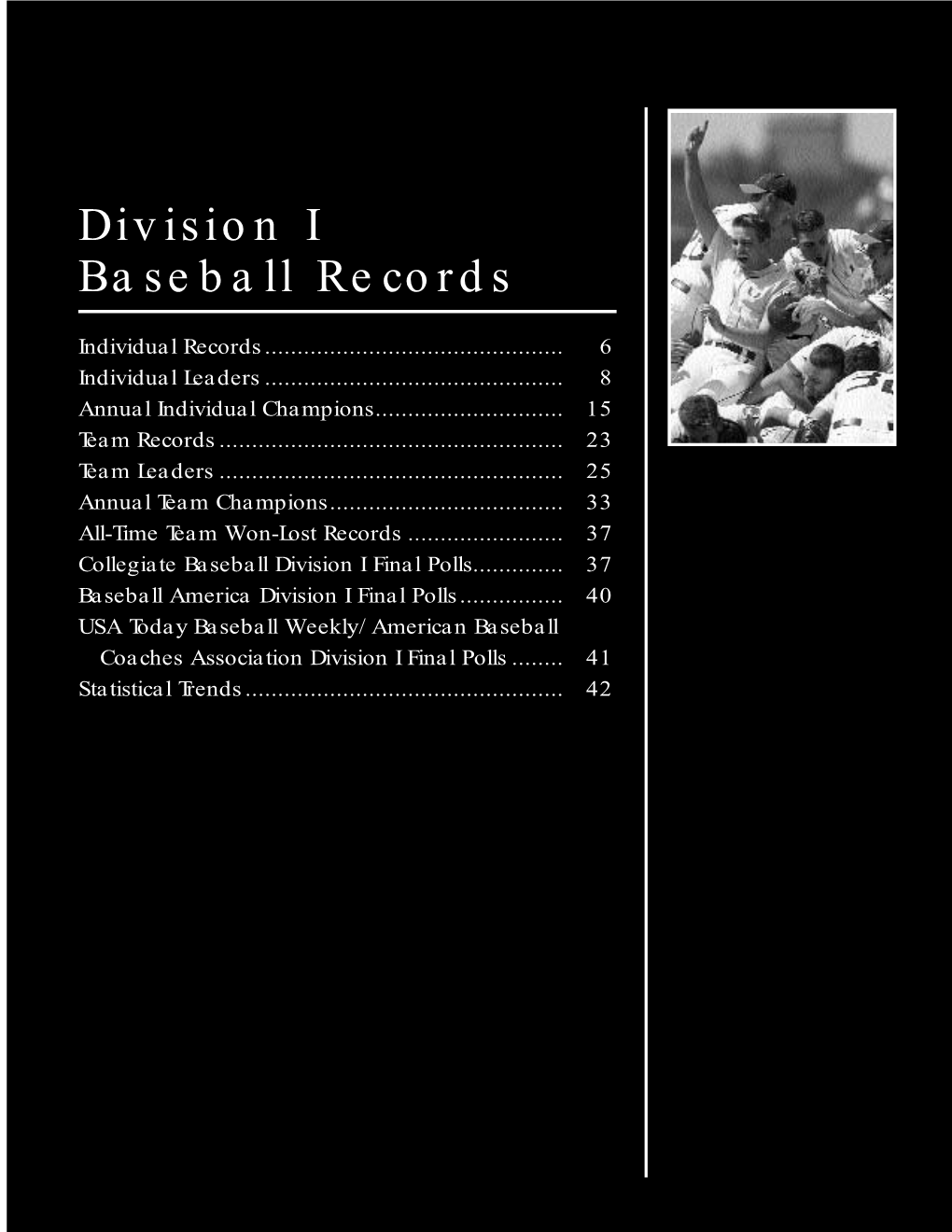 2002 NCAA Baseball and Softball Records Book