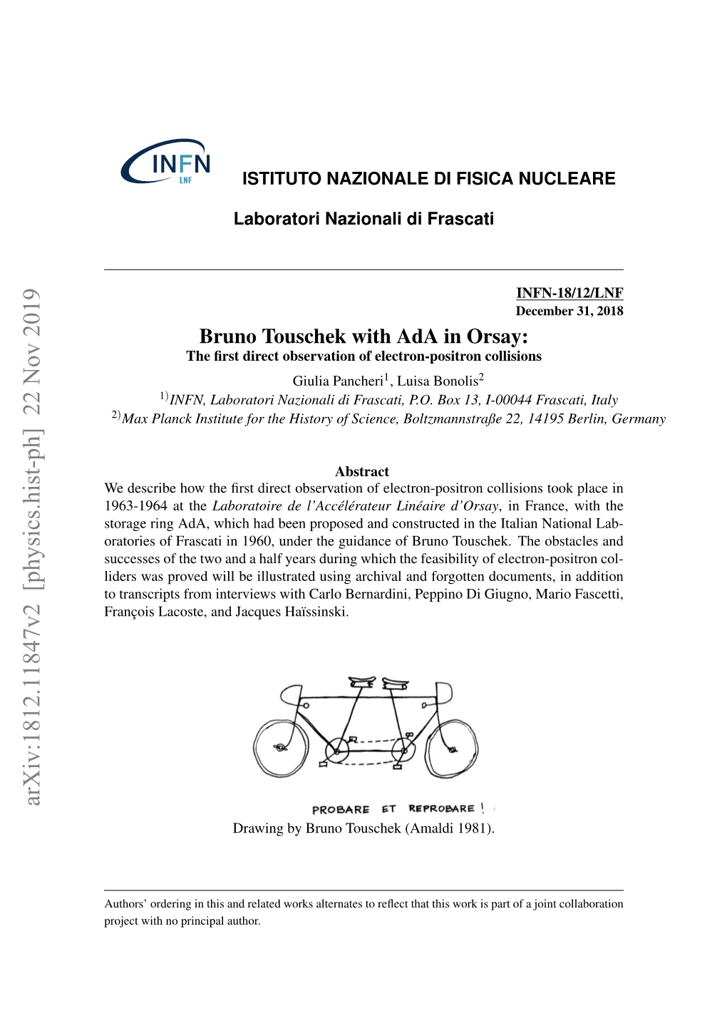 Arxiv:1812.11847V2 [Physics.Hist-Ph] 22 Nov 2019