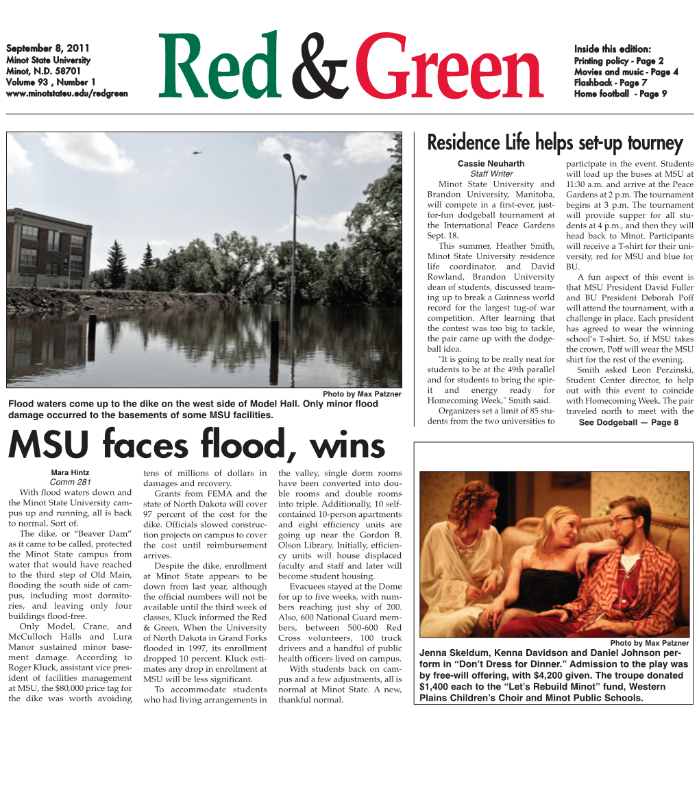 MSU Faces Flood, Wins