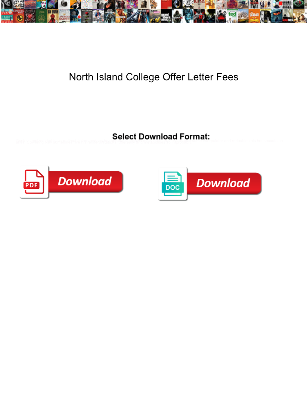 North Island College Offer Letter Fees