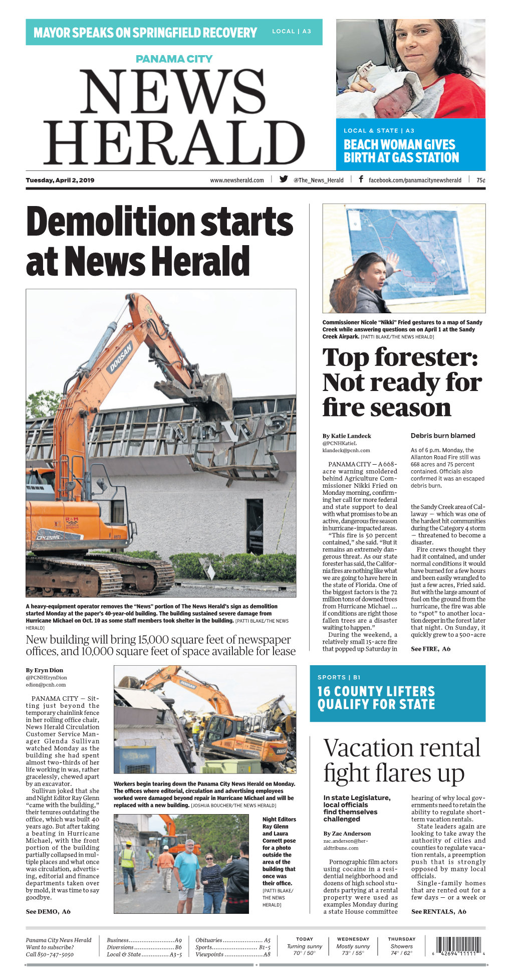 Demolition Starts at News Herald