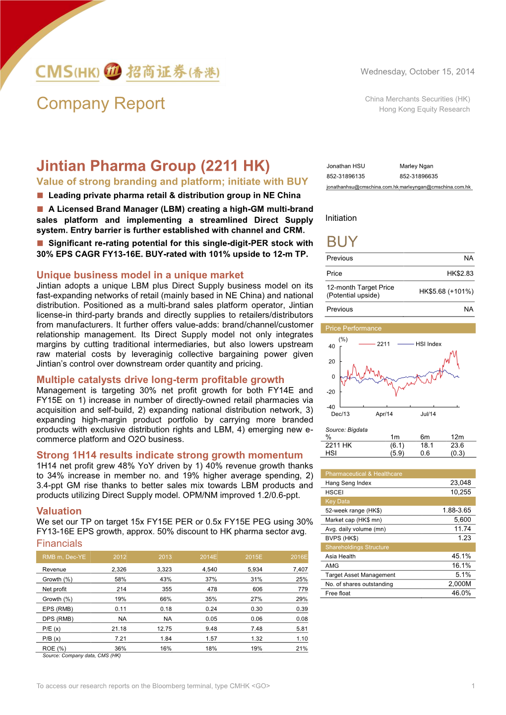 Company Report Hong Kong Equity Research