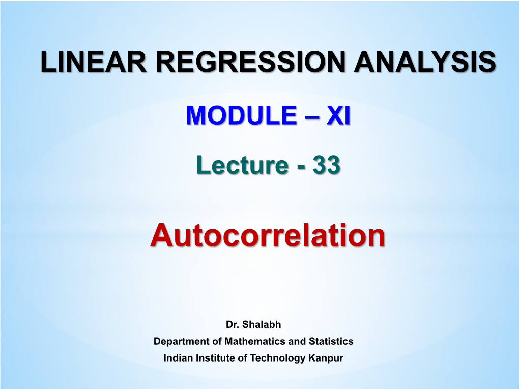 Autocorrelation