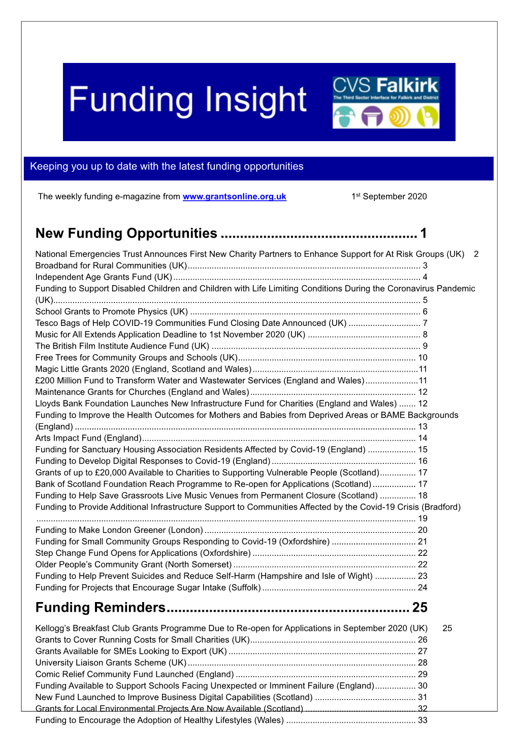 Funding Insight Bulletin