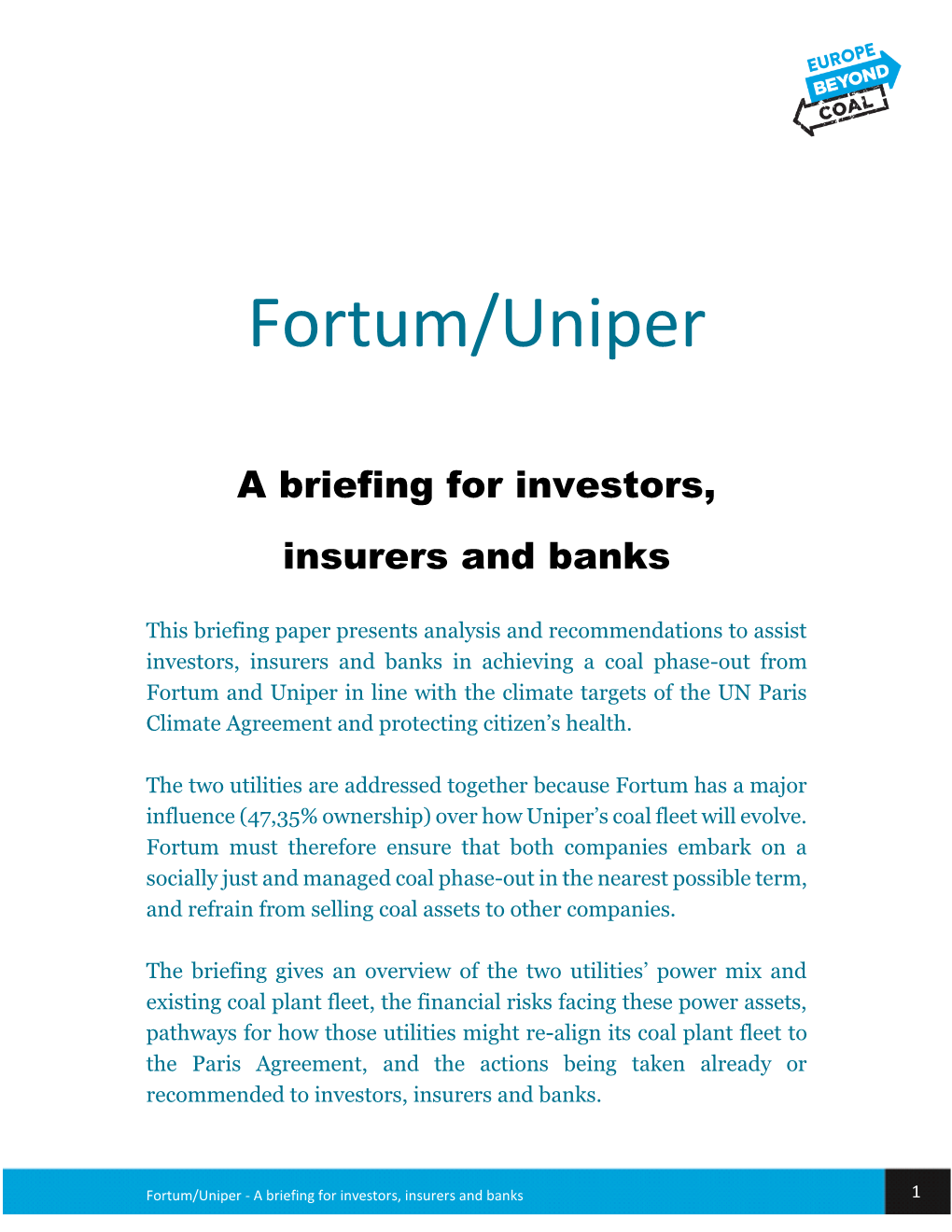 Fortum/Uniper