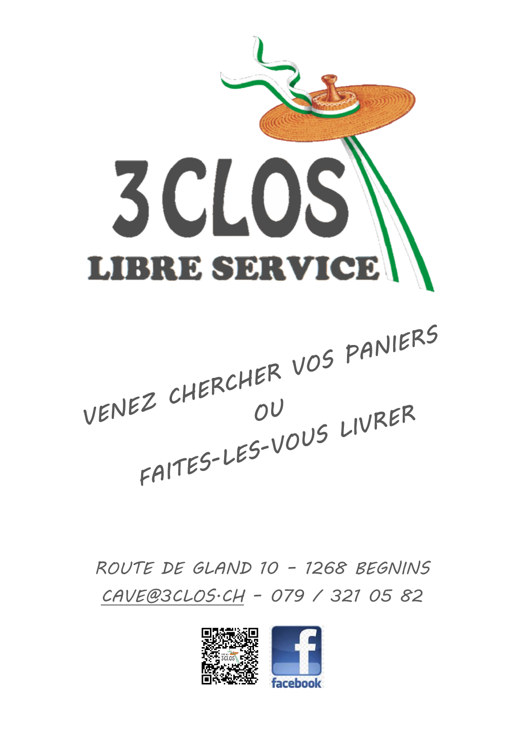 Route De Gland 10 – 1268 Begnins Cave@3Clos.Ch – 079 / 321 05 82