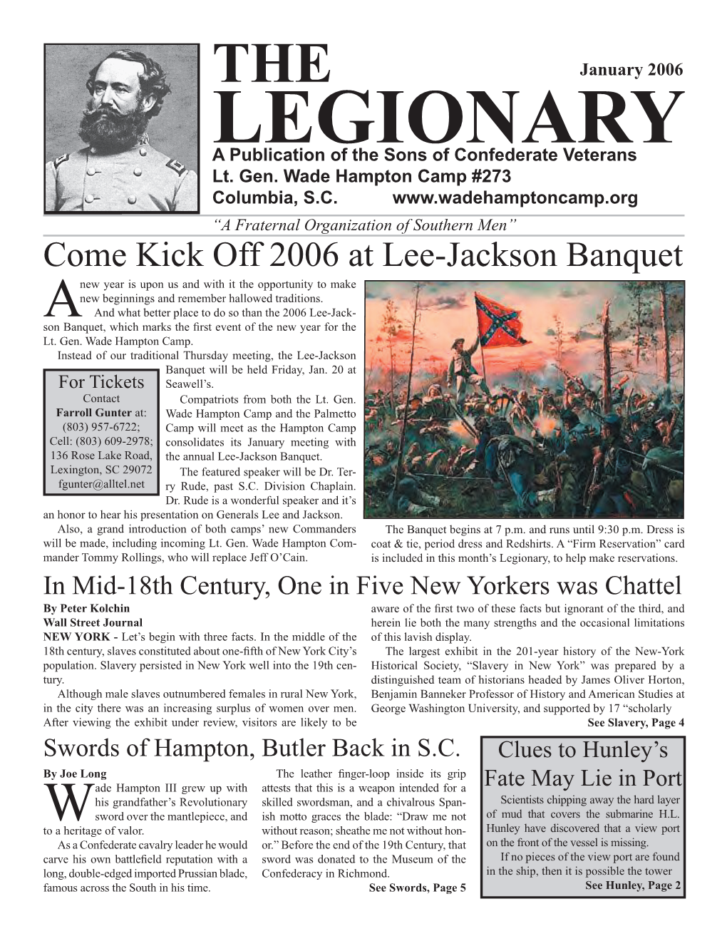 LEGIONARY a Publication of the Sons of Confederate Veterans Lt