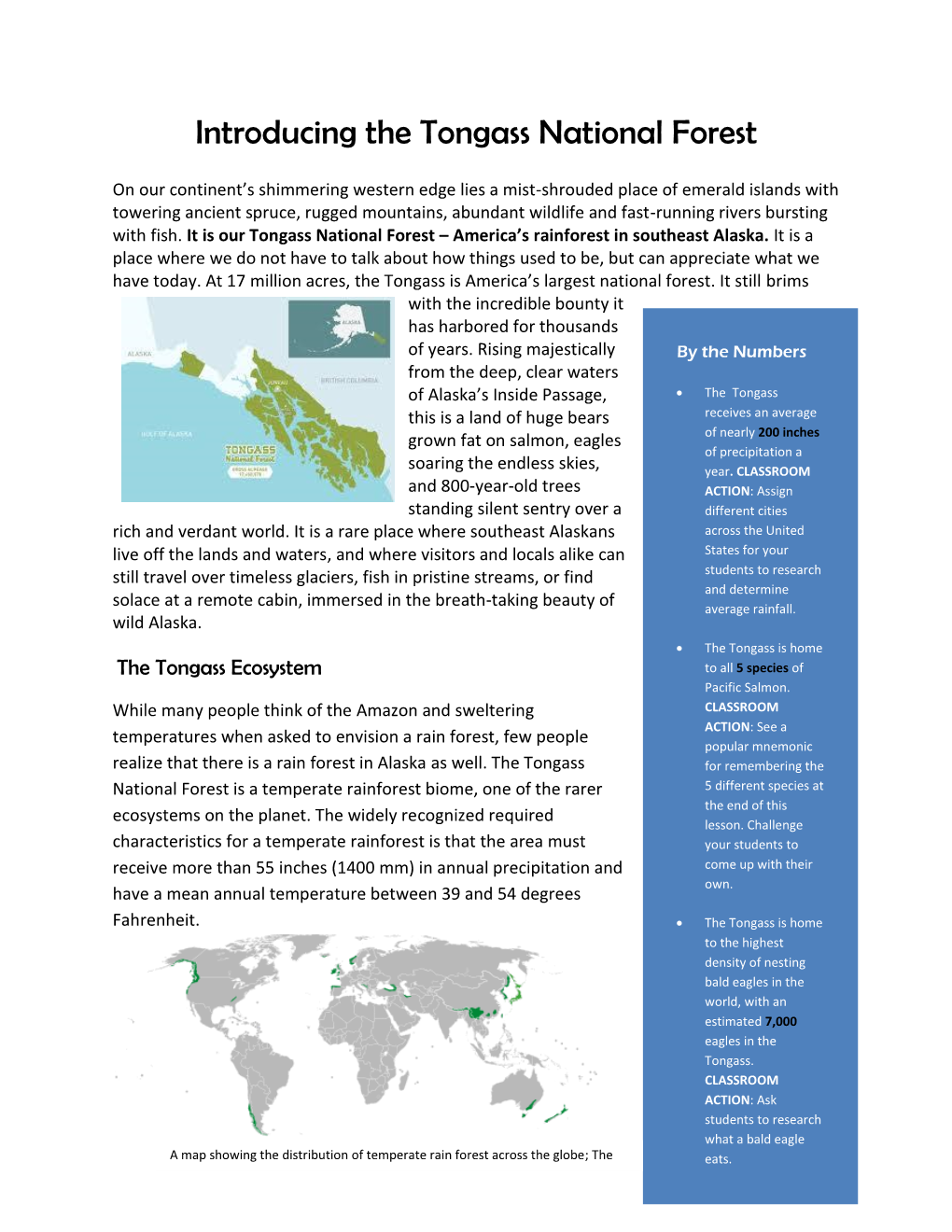 Introducing the Tongass National Forest