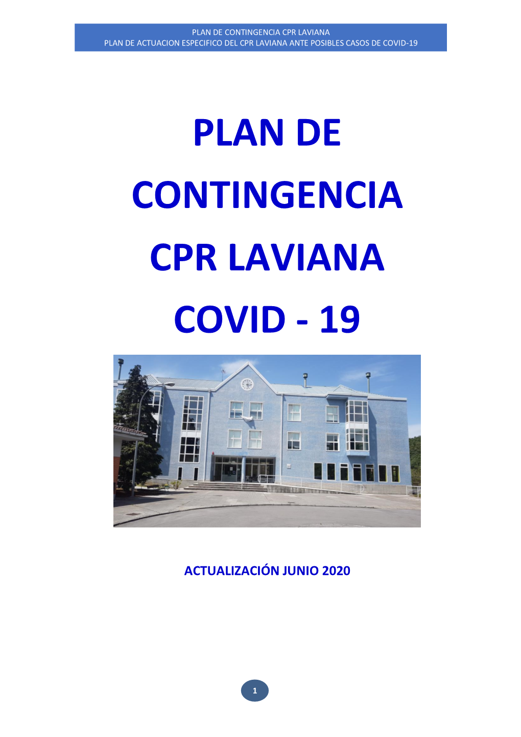 Plan De Contingencia Cpr Laviana Covid - 19