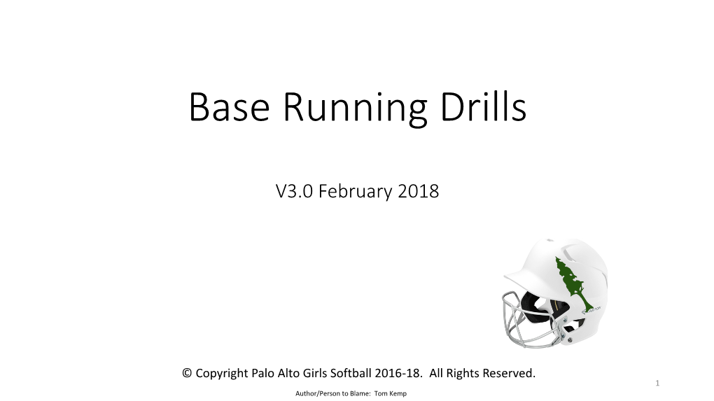 Base Running Drills