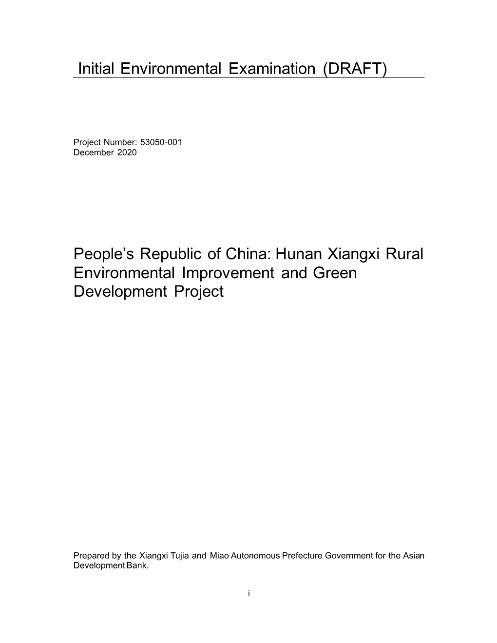 Hunan Xiangxi Rural Vitalization and Special Industry Development