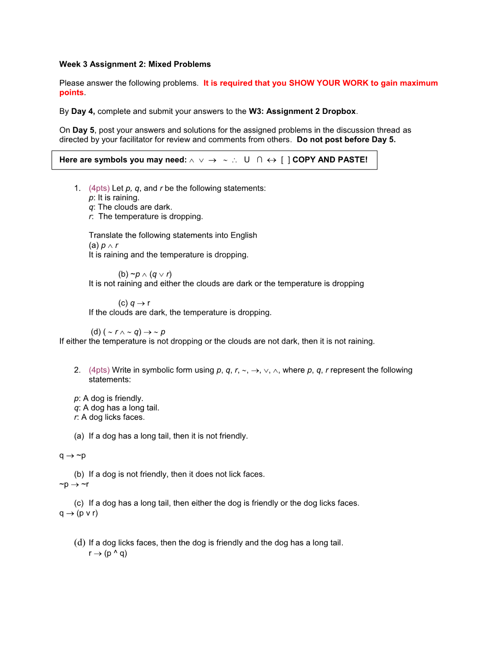 Math 1002 Week 3 Mixed Problems