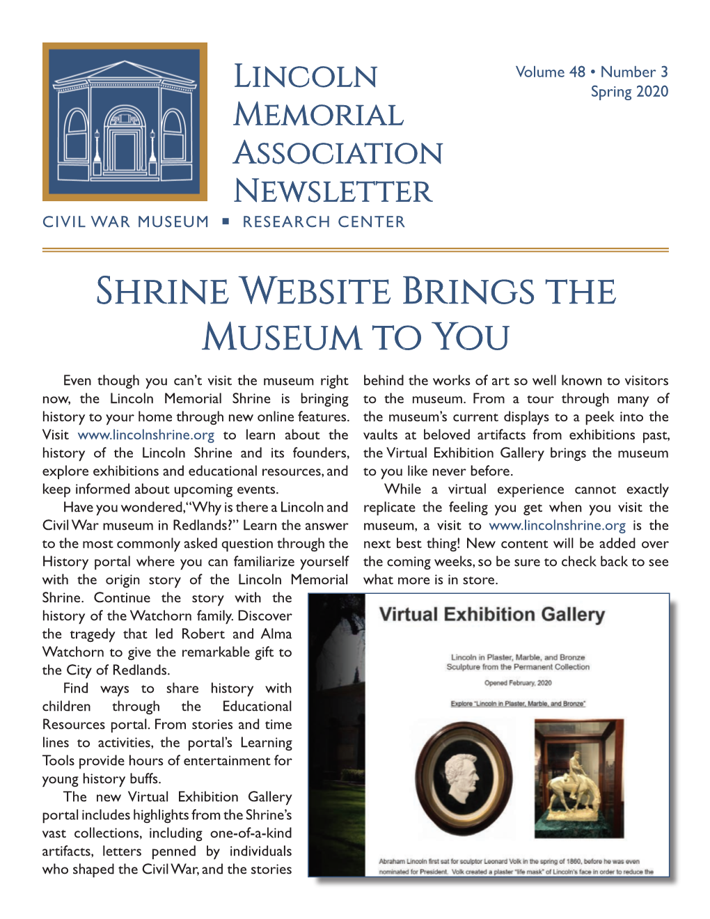 Shrine Website Brings the Museum to You