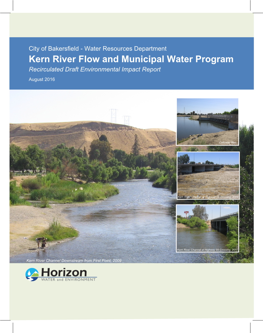 Kern River Flow and Municipal Water Program Recirculated Draft Environmental Impact Report August 2016
