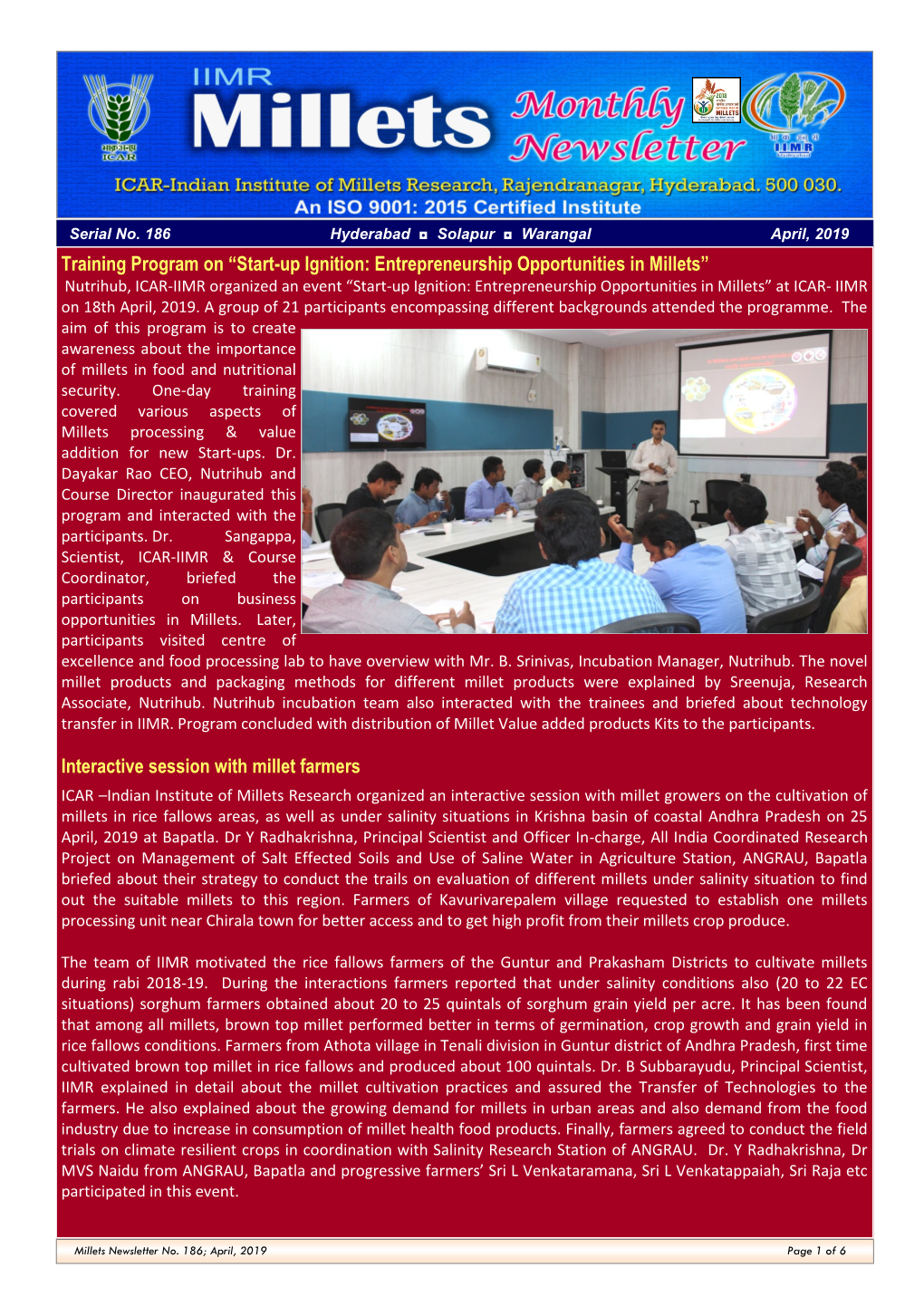 Training Program On