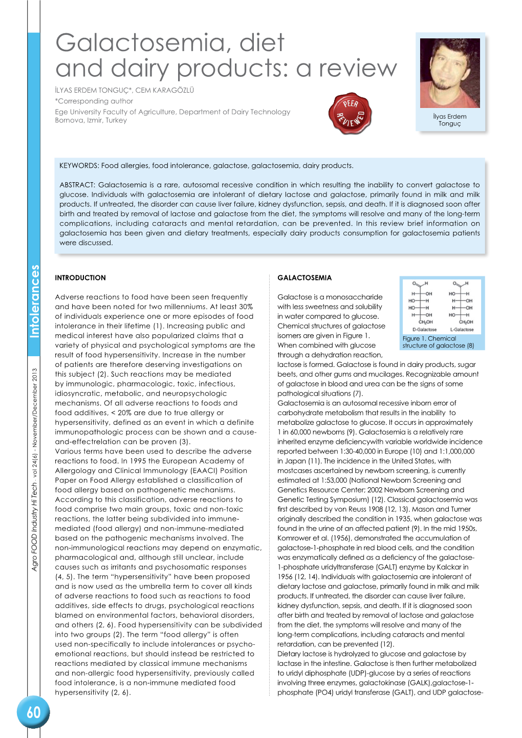 Galactosemia, Diet and Dairy Products