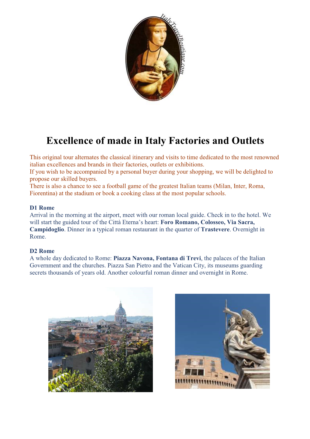 Excellence of Made in Italy Factories and Outlets