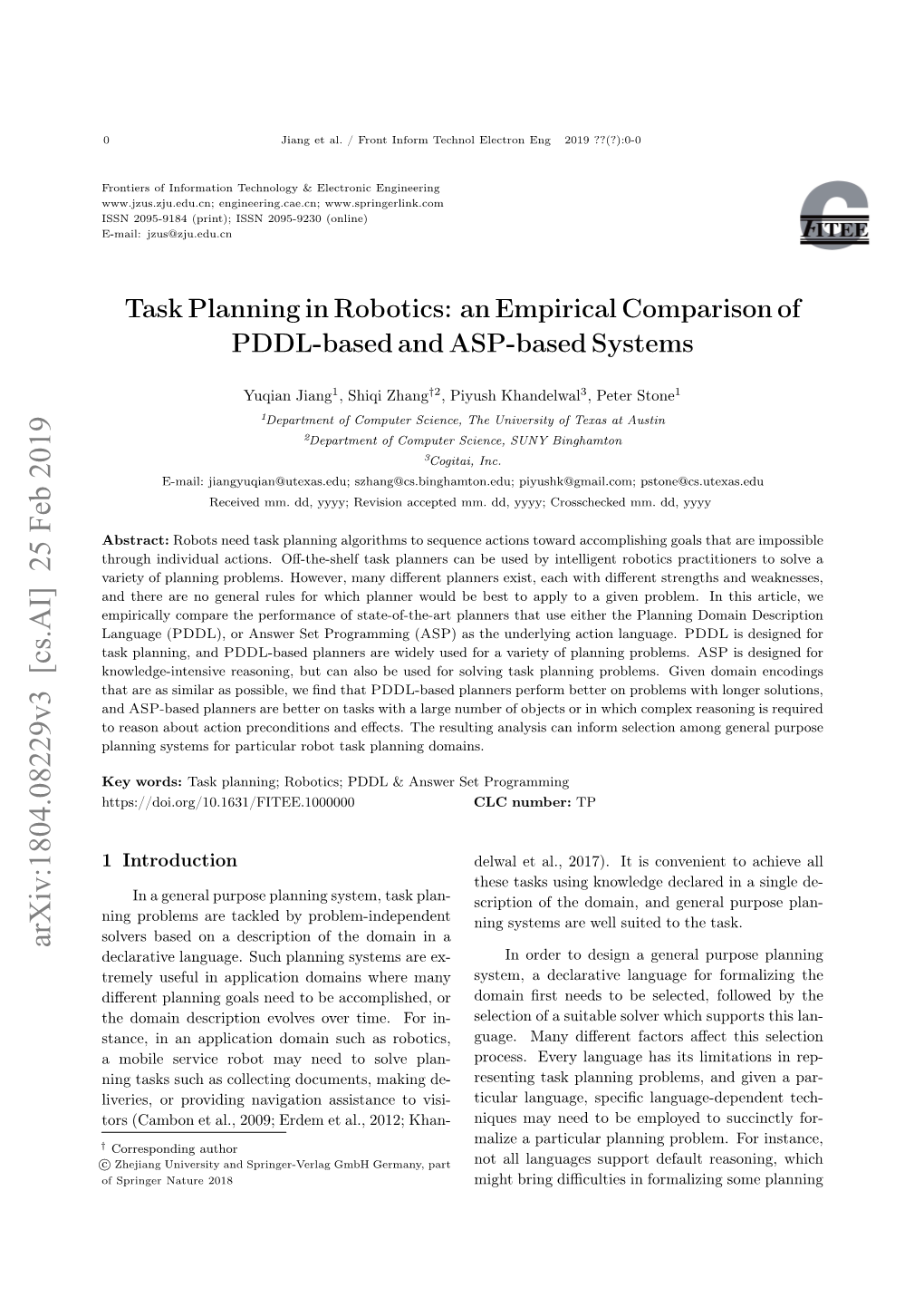 Arxiv:1804.08229V3 [Cs.AI] 25 Feb 2019 Declarative Language