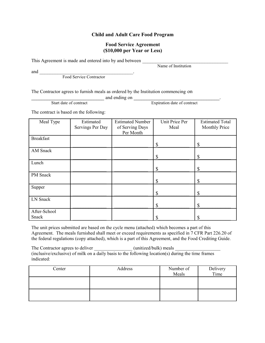 Child and Adult Care Food Program s4