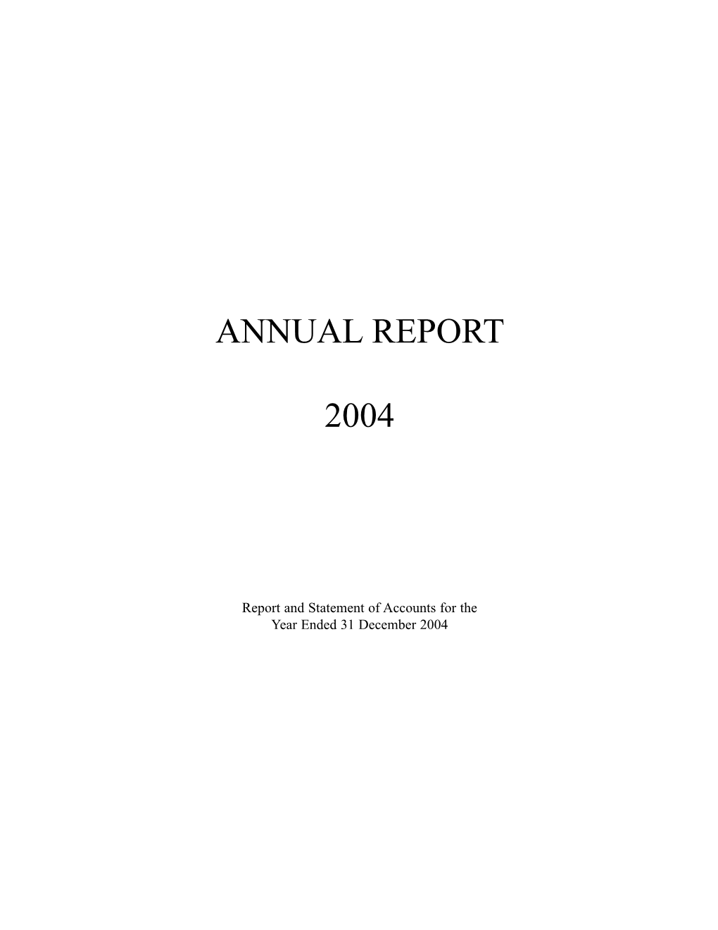 Annual Report 2004