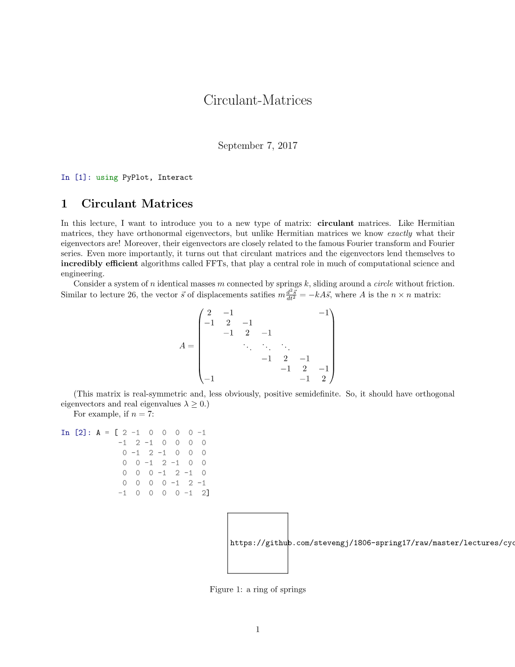 Circulant-Matrices