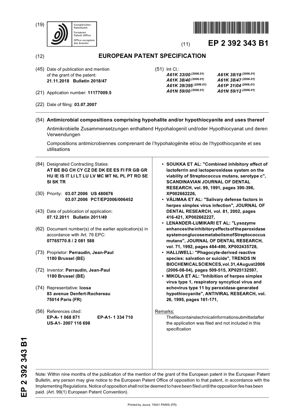 Antimicrobial Compositions Comprising Hypohalite And/Or Hypothiocyanite