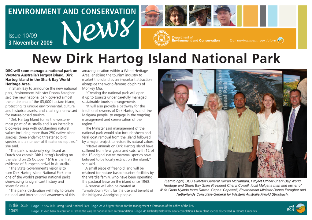 New Dirk Hartog Island National Park