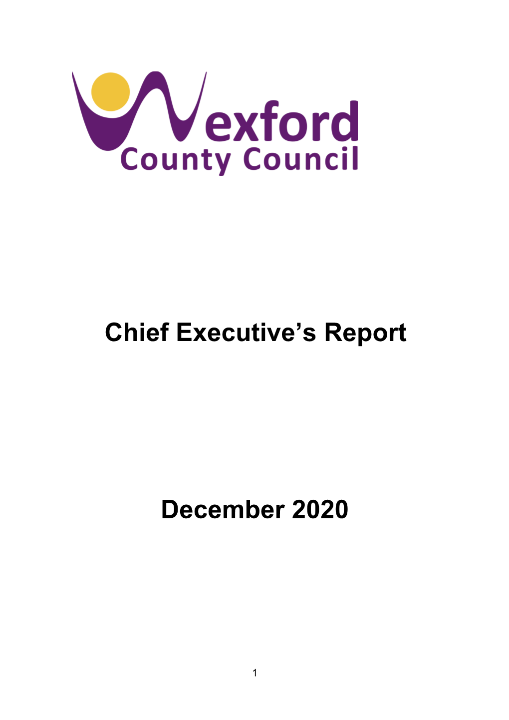 Chief Executive's Report