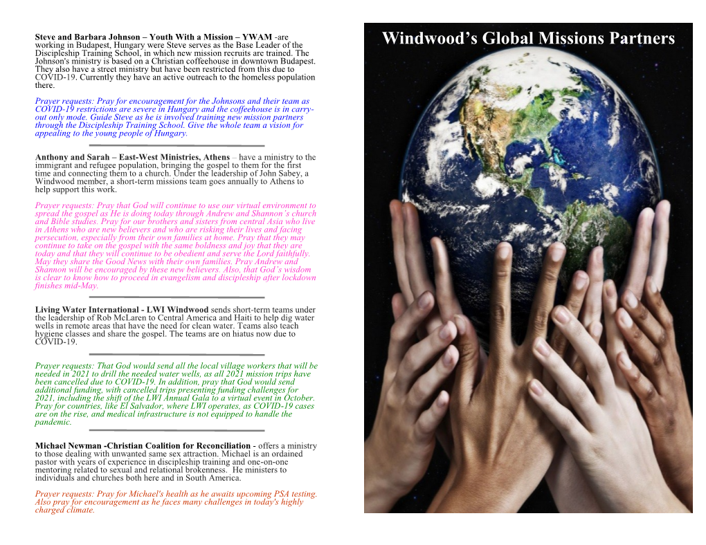 Windwood's Global Missions Partners