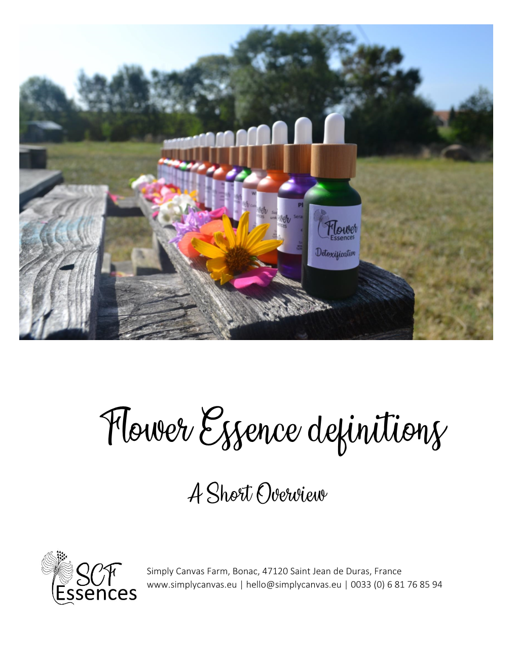 Flower Essence Definitions