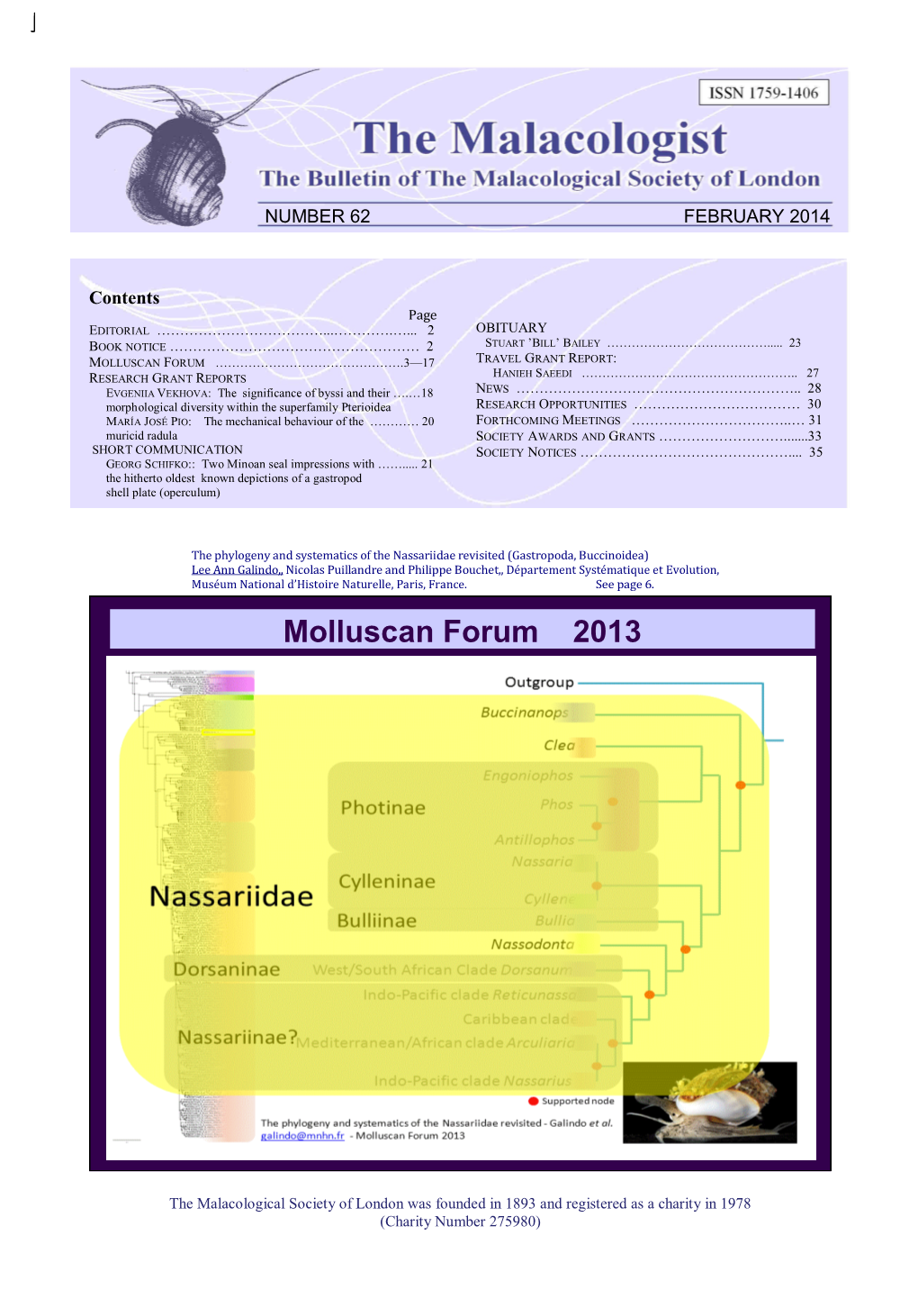 Molluscan Forum 2013