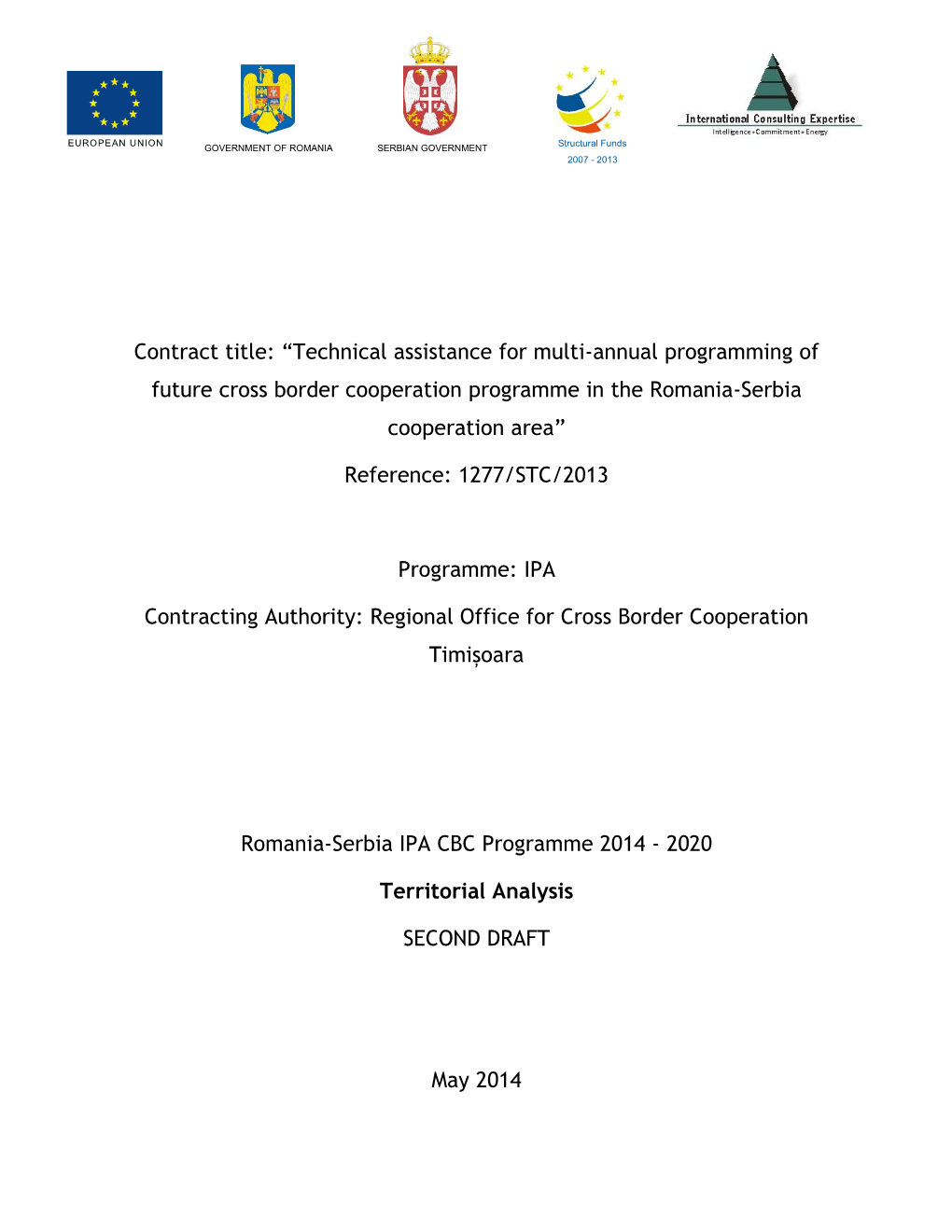 Territorial Analysis CBC Romania-Serbia Programme Final.Pdf