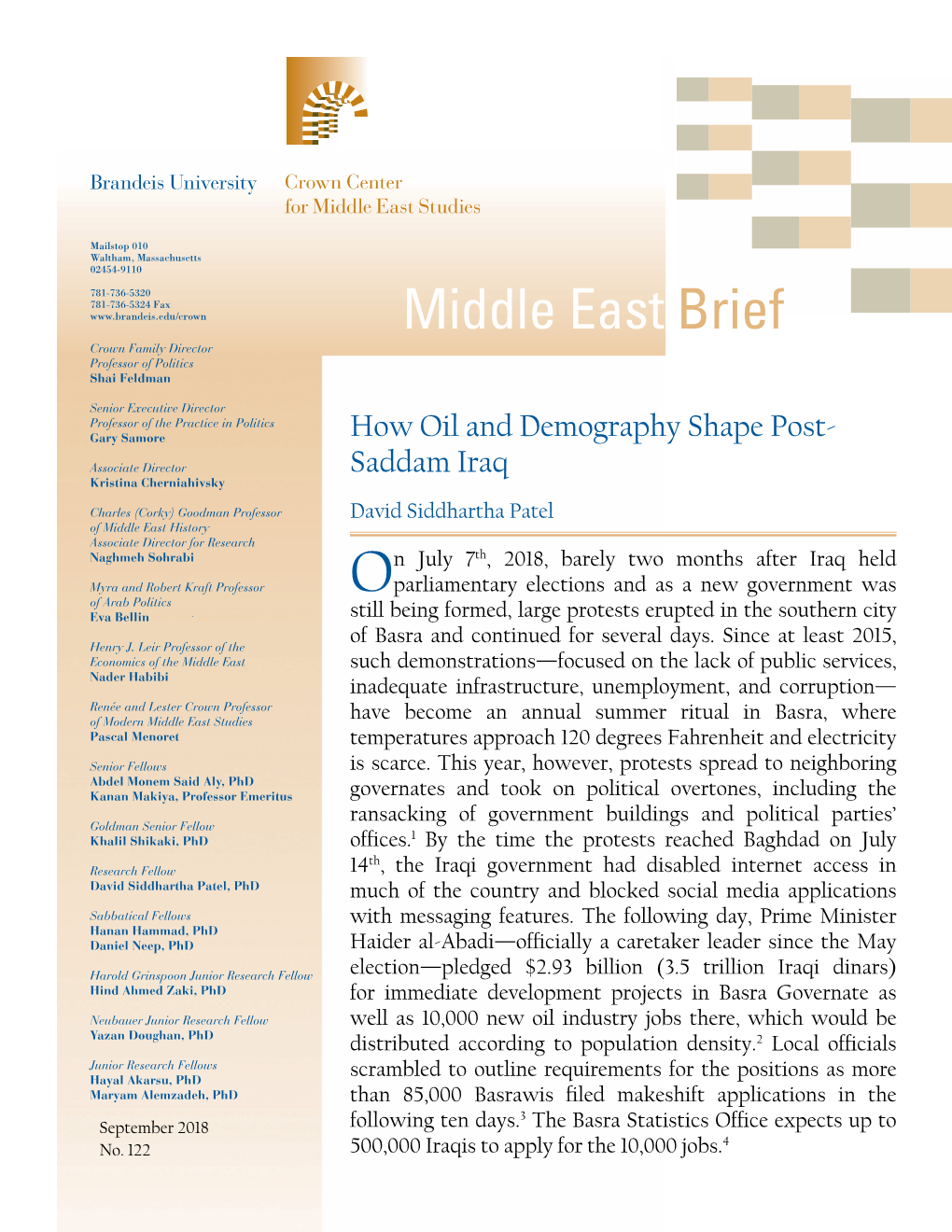 READ Middle East Brief