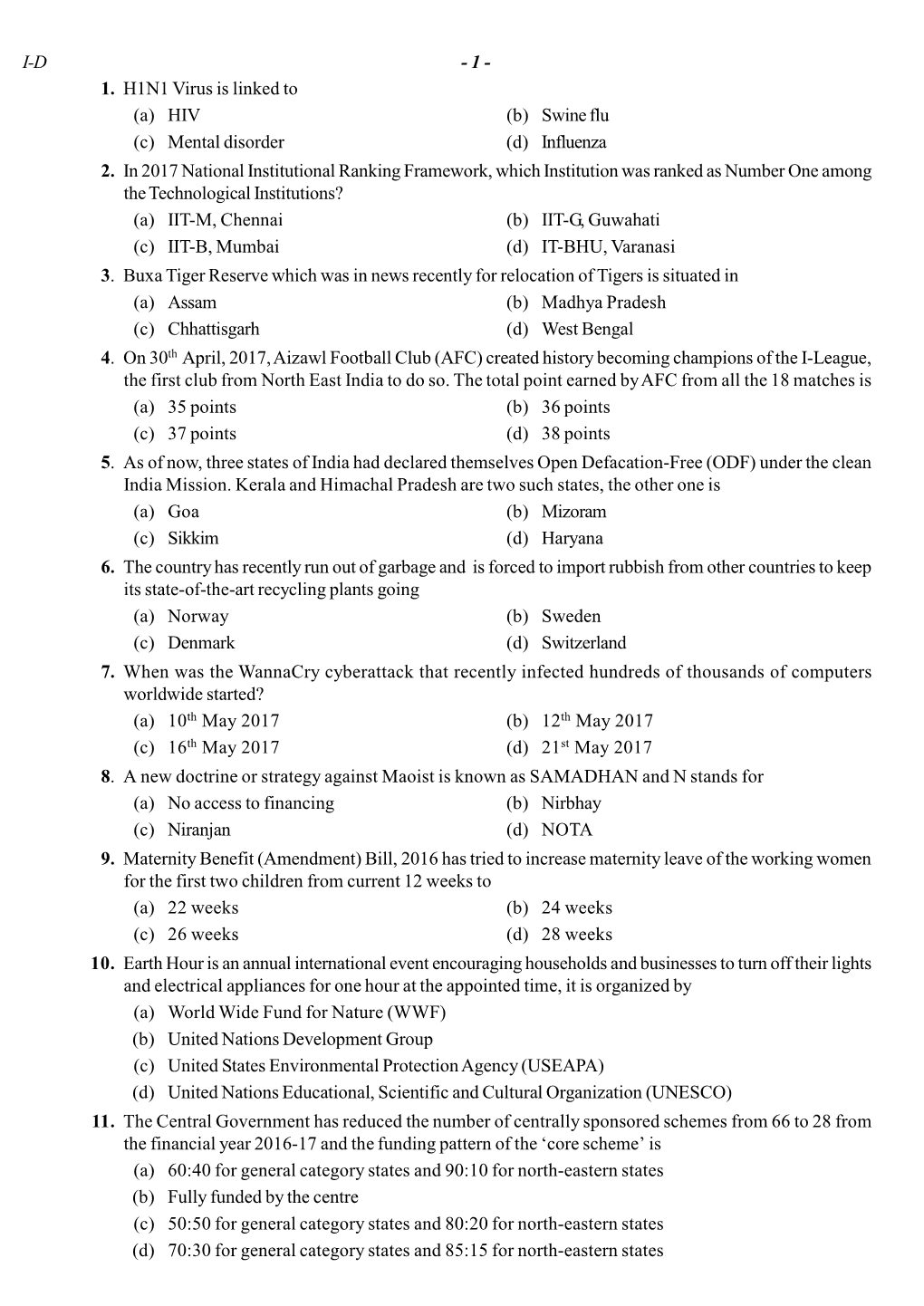 4.MCS Series D Paper-I