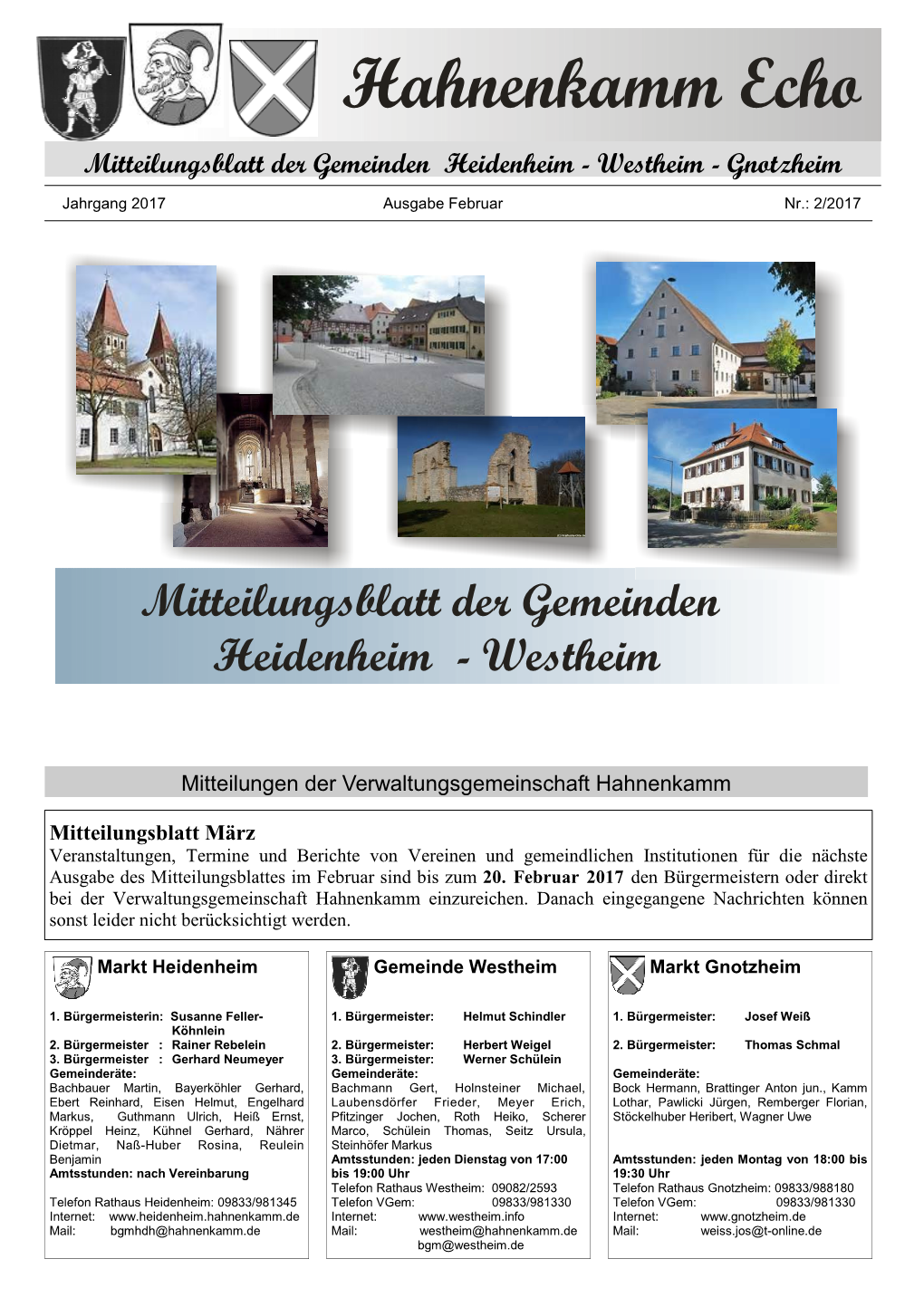 Mitteilungsblatt Februar