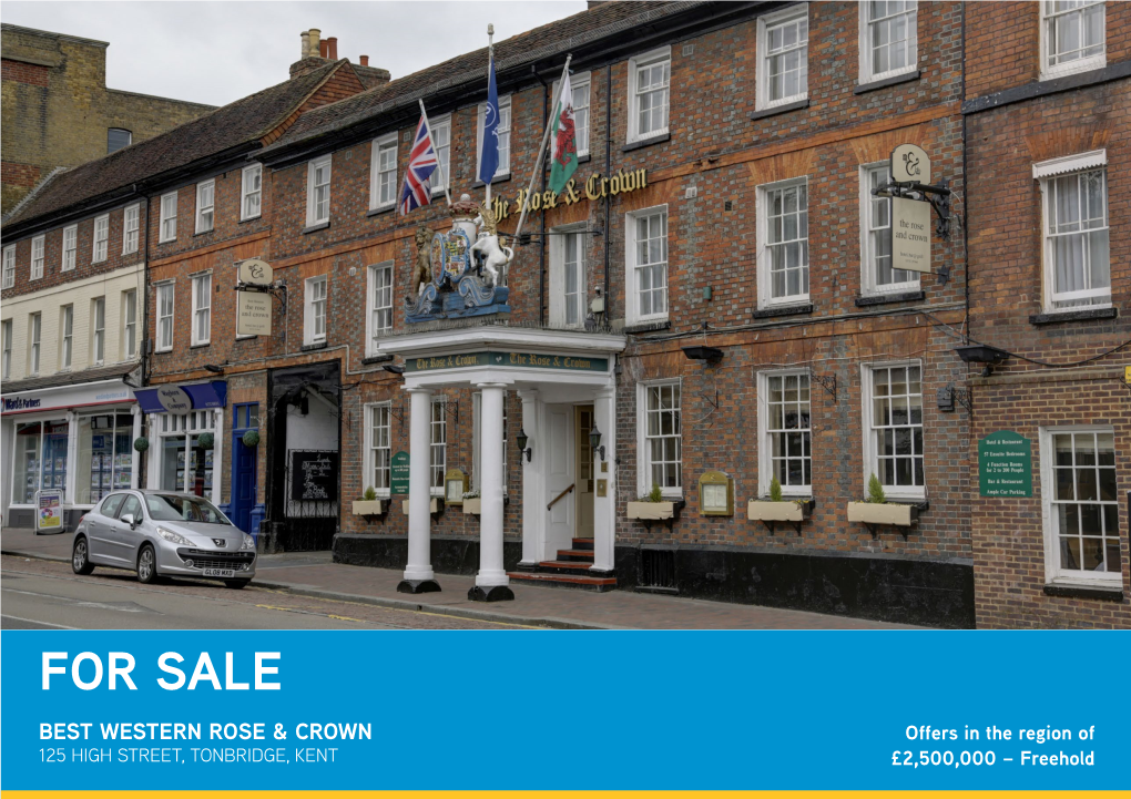 For Sale Best Western Rose & Crown