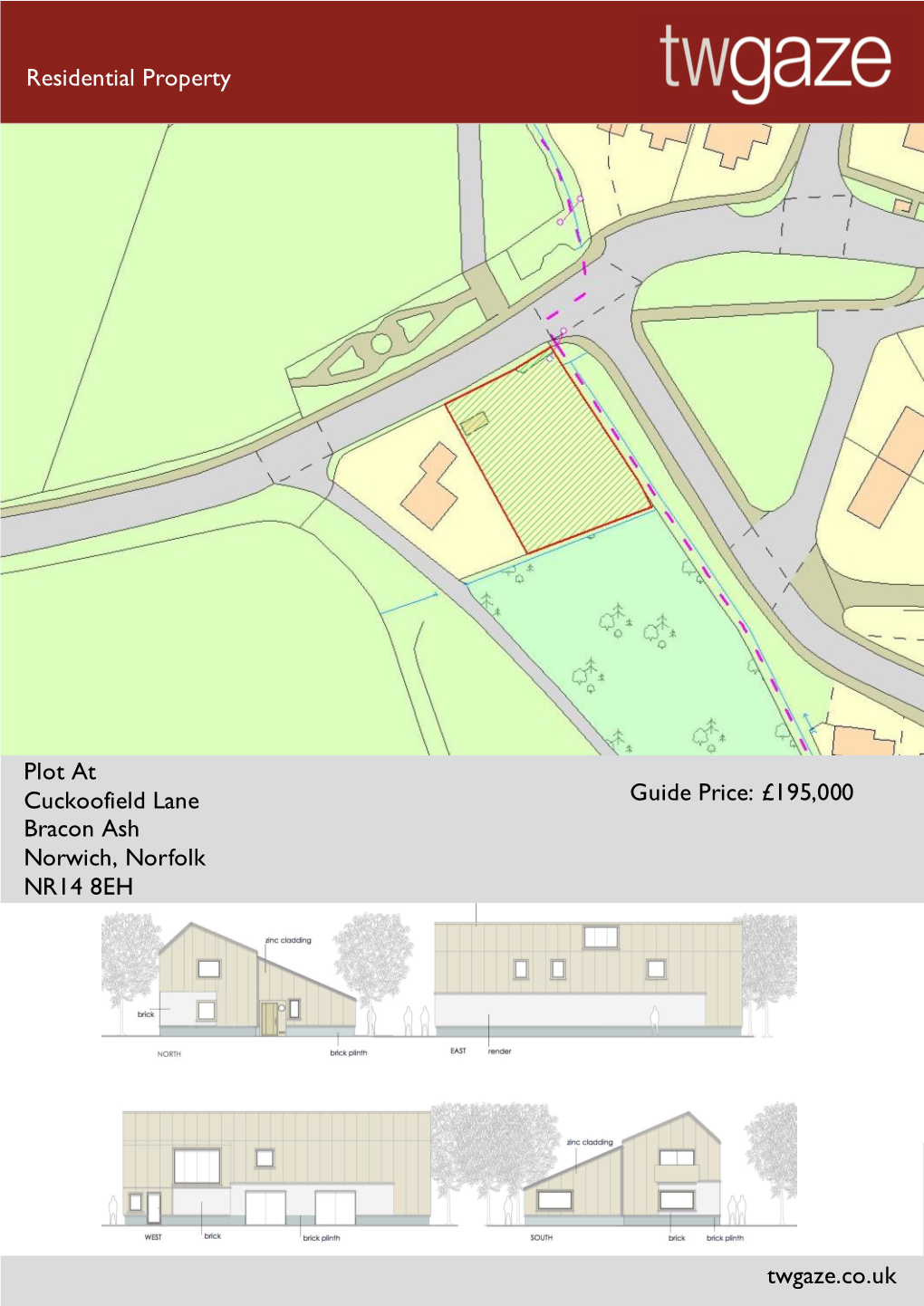 Residential Property Plot at Cuckoofield Lane Bracon Ash