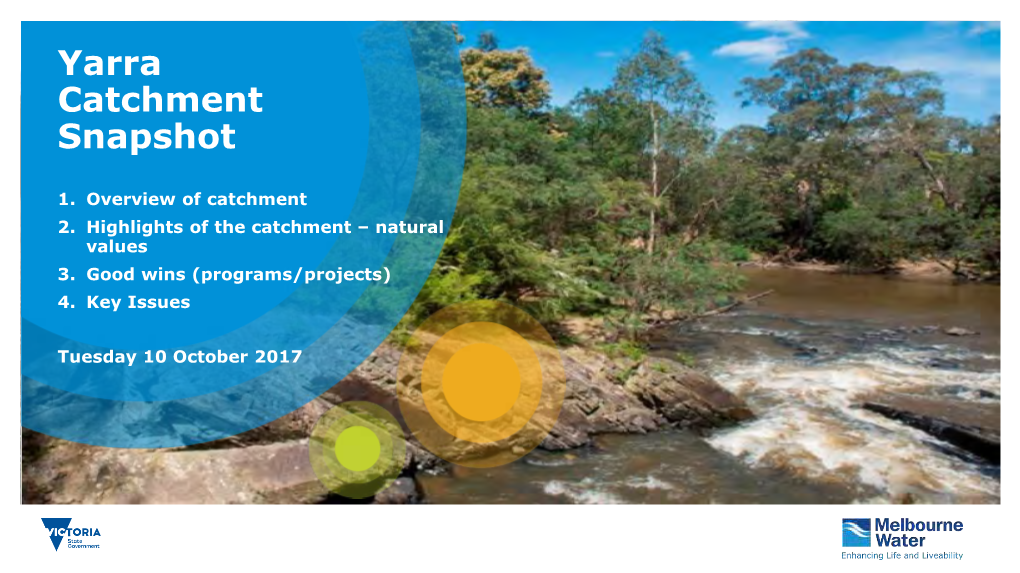 Yarra Catchment Snapshot