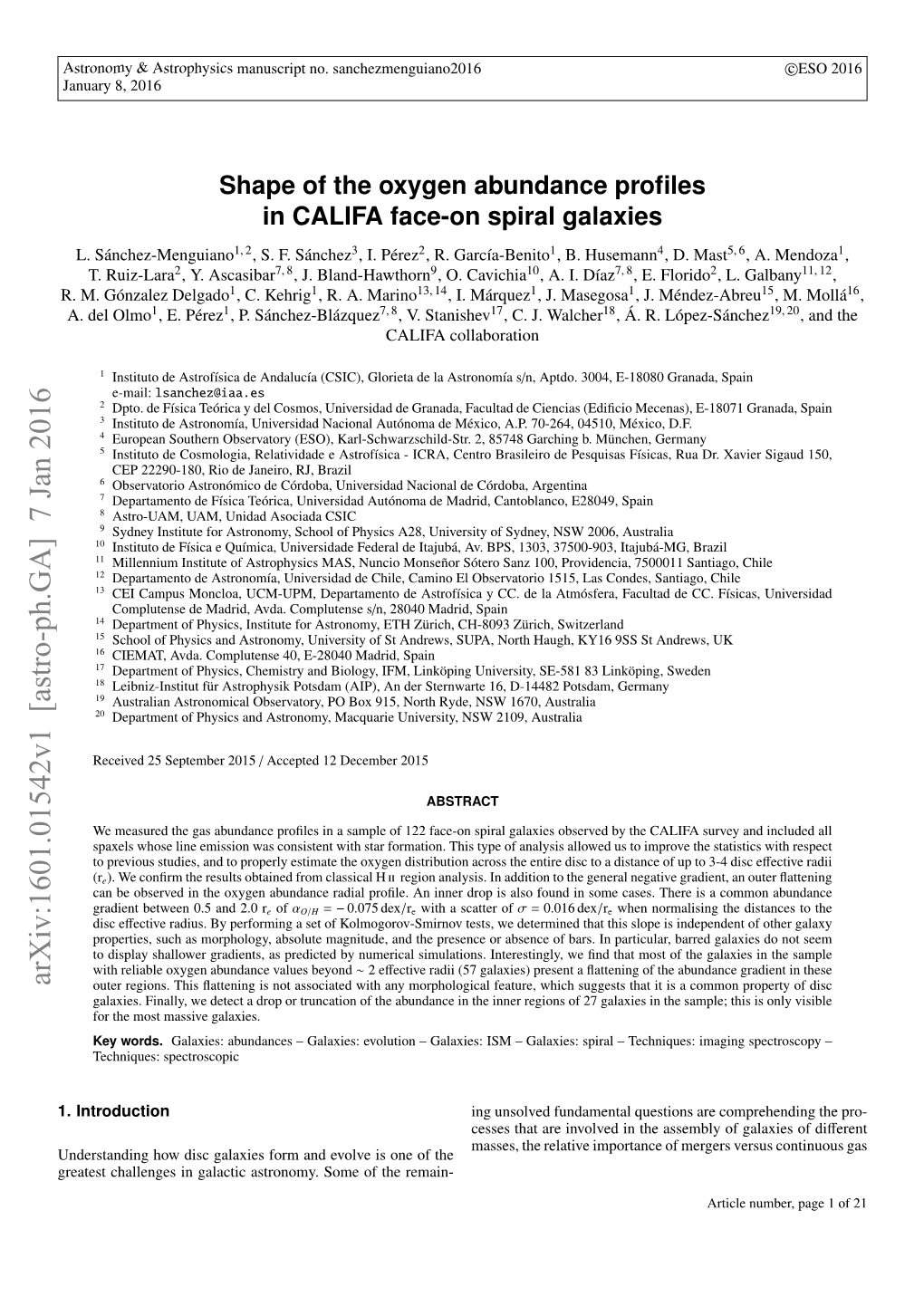 Shape of the Oxygen Abundance Profiles in CALIFA